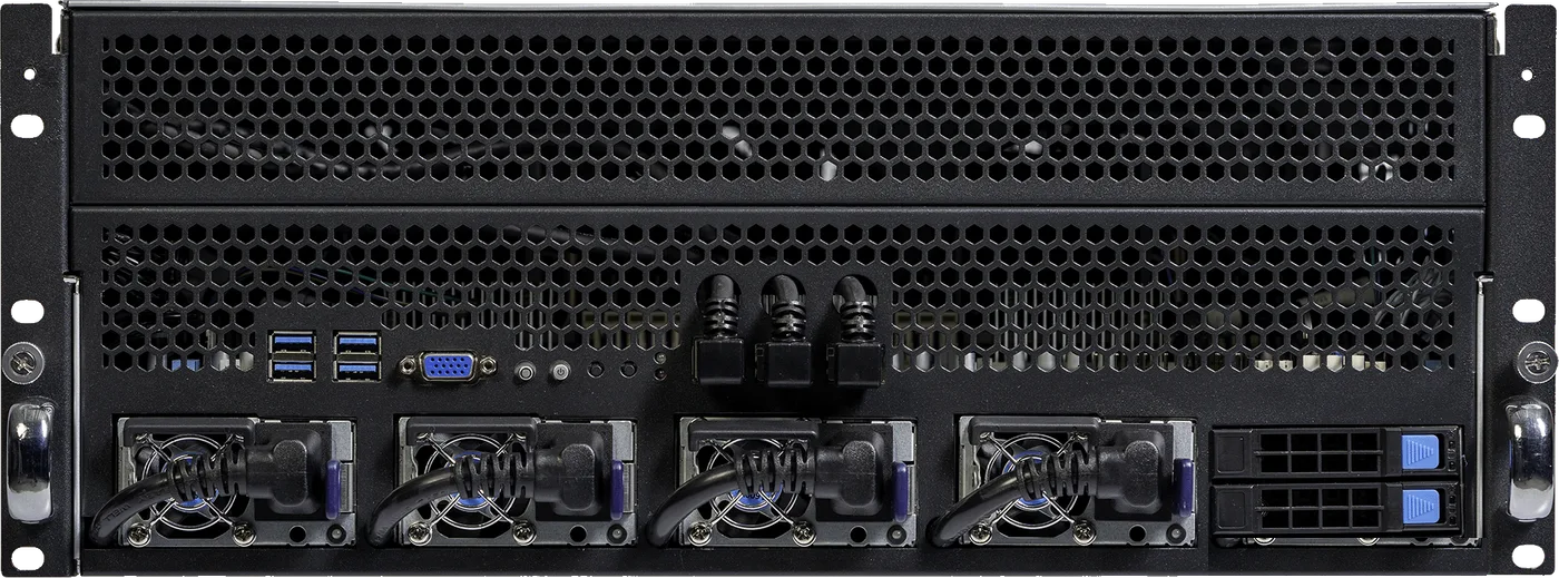 AURA 4U-G10E2 - GPU server, front view