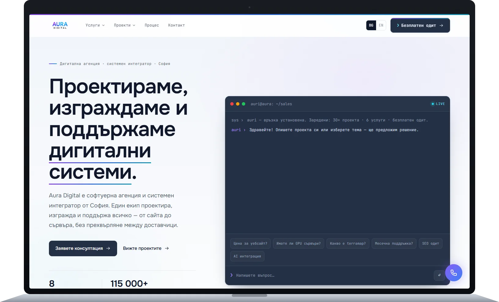 Aura Digital - Company Website