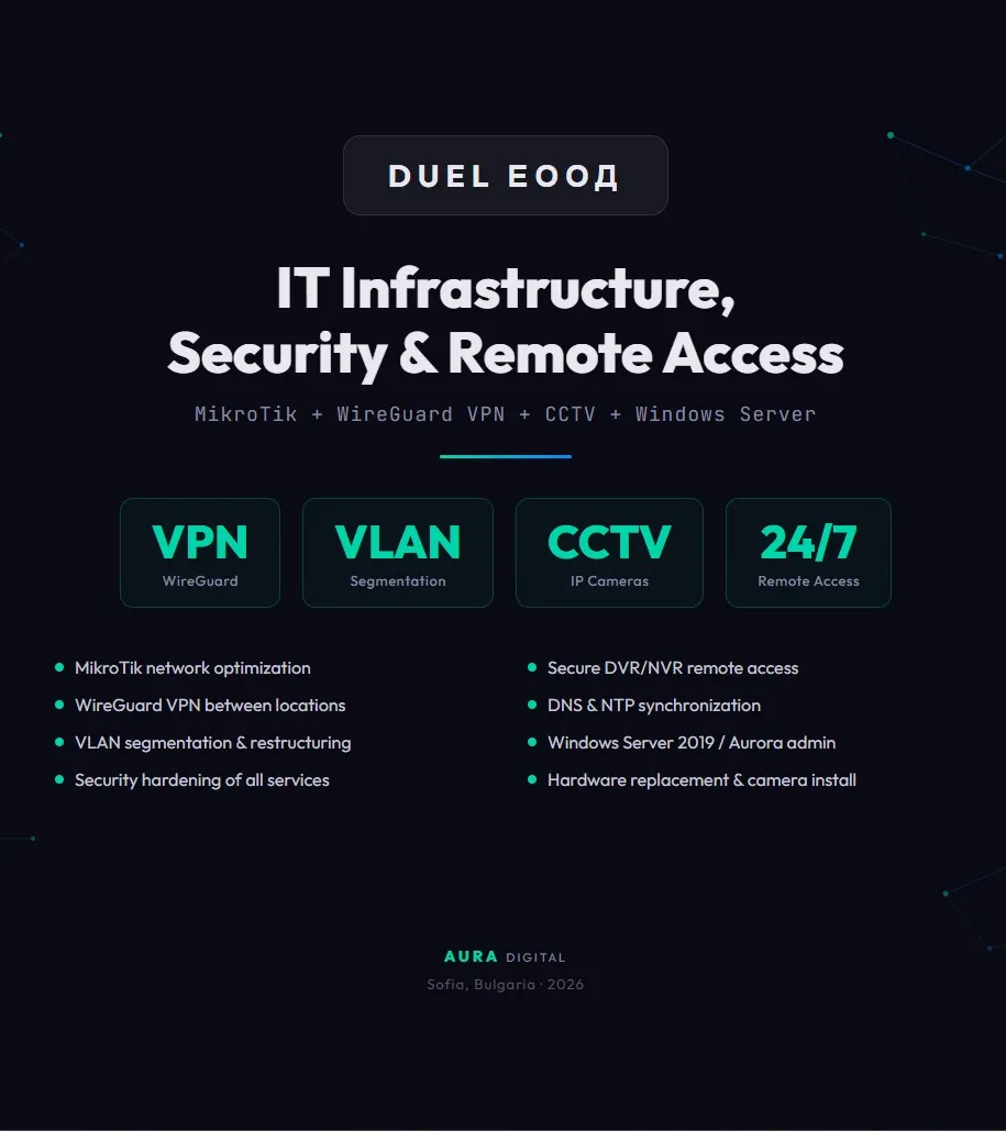 DUEL EOOD - Network, VPN & Hardware